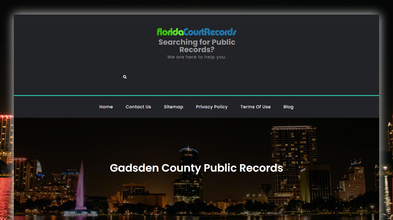 Gadsden County Public Records | Searching for Public Records?